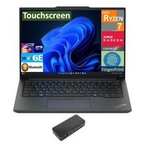 Lenovo Thinkpad E14 G6 Business Laptop 14.0in IPS WUXGA Display (AMD Ryzen 7 7735U, 16GB DDR5, 256GB M.2 PCIe SSD, AMD Radeon, Fingerprint, 2 Thunderbolt 4, WiFi 6E, Win 11 Pro) w/USB-C Dock