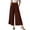Brown, variant on Women Chiffon Wide Leg Palazzo Pants Flowy High Waist Trousers with Pockets Loose Fit Casual Pants