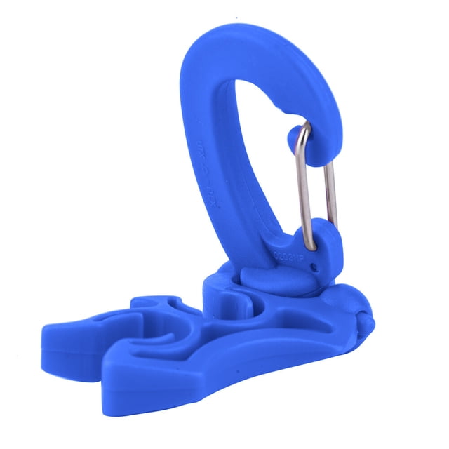 Diving Webbing Single Hook, Diving Spring Clip Lanyard Hook Scuba Dive Current Double BCD Hose Holder Clip Regulator Buckle Hook for Dive Snorkeling