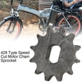 thumbnail image 2 of Khall 428 Type 12 Teeth Inner 12X17mm Metal Speed Cut Motor Chain Sprocket Accessory,12 Teeth Sprocket, 2 of 8