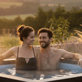 thumbnail image 5 of Wave Garda 6-Person Square Eco-Foam Hot Tub | 90-Jet Massage & Wi-Fi Eco Heater | Flint Gray | EnergySave Bundle, 5 of 7