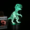 thumbnail image 1 of Labymos 3D Led Night Light Illusion Lamp Dinosaur Pattern Color Changing Lights Bedside Table Desk, 1 of 7