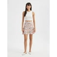 thumbnail image 2 of Floral High Waist Ruffled Mini Skirt, 2 of 5