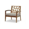 thumbnail image 3 of Baxton Studio Jennifer Modern Lounge Chair with "Gravel" Fabric Seat, 3 of 4