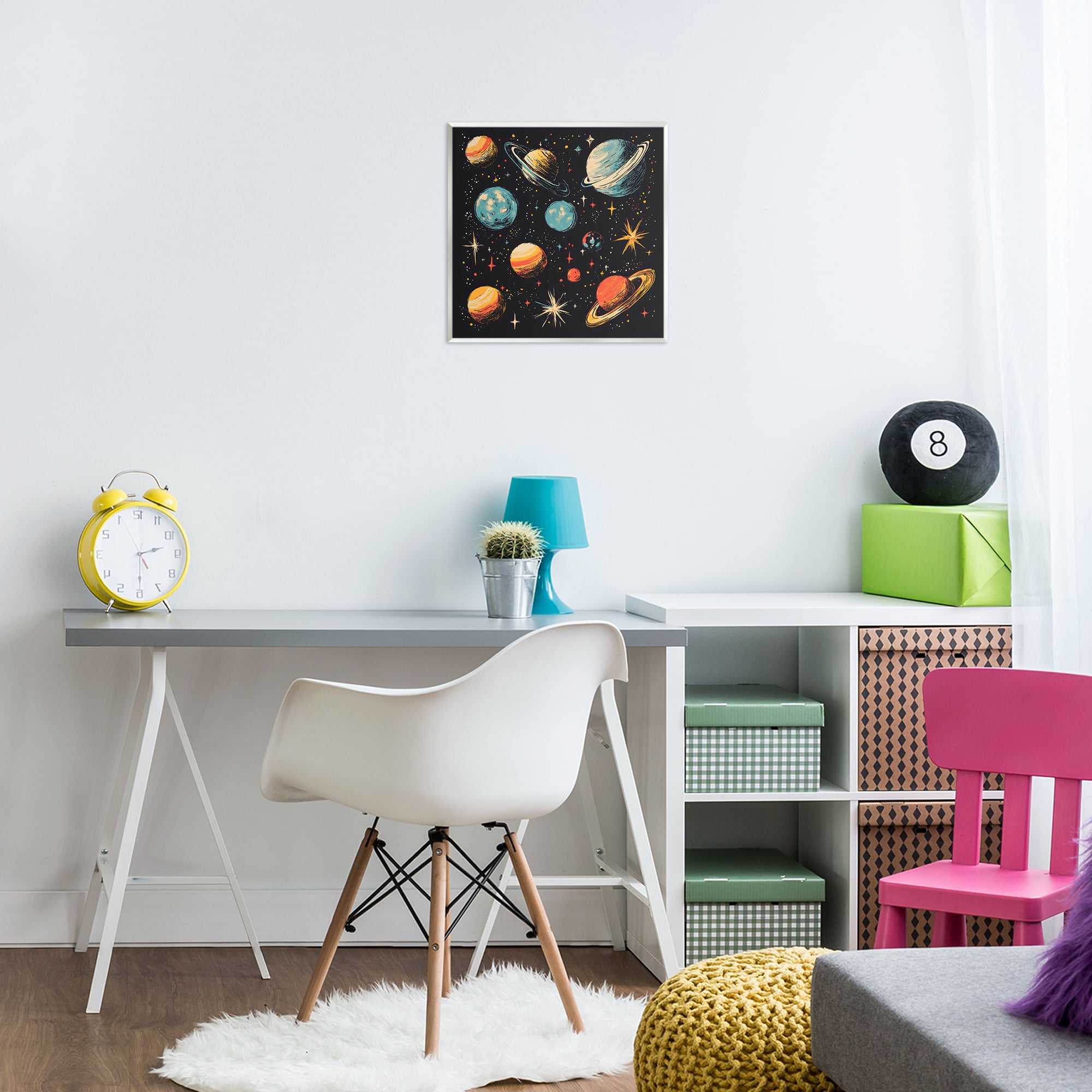 Stupell Industries Colorful Retro Planets Wall Plaque Art, design by Creative Studio
