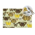 thumbnail image 4 of XMXT 4 Pcs Woven Placemats, Various Butterflies Yellow Print Stain Resistant Anti-Skid Placemat for Kitchen Table, 12 x 18 inches, 4 of 6