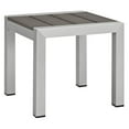 thumbnail image 2 of Shore 3 Piece Outdoor Patio Aluminum Set, Silver White, 2 of 7