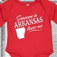 thumbnail image 4 of Inktastic Someone in Arkansas Loves Me Boys or Girls Long Sleeve Baby Bodysuit, 4 of 5