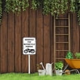thumbnail image 2 of Letrero de estacionamiento reservado para motocicletas de 8 x 12 pulgadas con estaca, estaca decorativa para plantas, arte para césped, decoración de patio, adornos para caminos de interior, 2 of 6