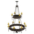 thumbnail image 7 of Meyda Tiffany 145419 Lorenzo 12 Light 48" Wide Taper Candle Ring Chandelier - Custom, 7 of 7