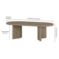 thumbnail image 7 of Henn&Hart 47.63" Antiqued Gray Oak MDF Coffee Table, 7 of 7
