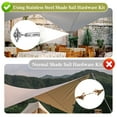thumbnail image 5 of Amaopus Shade Sail Hardware Kit 5 inch for Triangle and Rectangle Sun Shade Sail Installation, 304 Stainless Steel Accessories Set for Outdoor Garden Patio, 5 of 7