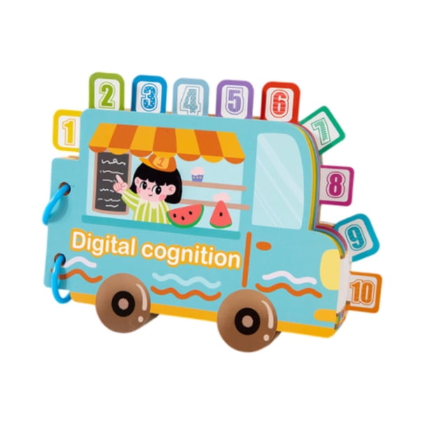 Libros de actividades para bebés Libros para bebés juguetes Juego de rompecabezas temprano Cartoon Juguetes educativos Libro de pegatinas para niños 196 x 14 cm