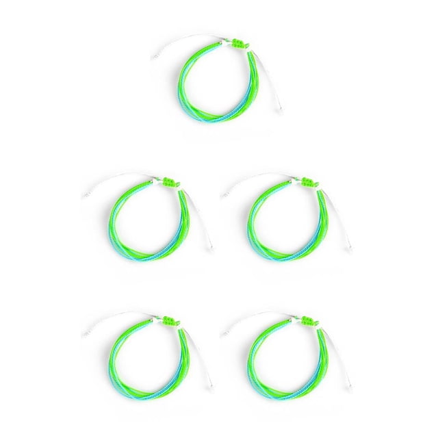 Sonducket trenzada Joyería estética Regalo creativo para niñas adolescentes Verde + Azul Verde+Azul 5Conjunto