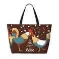 thumbnail image 2 of Easygdp Rooster And Chicken Bolsa de Viaje de Playa de Gran Capacidad, Bolsa Tote Perfecta para la Playa, Escapadas de Fin de Semana y Viajes, 2 of 7