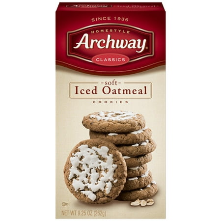 (2 Pack) Archway Soft Iced Oatmeal Cookies, 9.25 (Best Oatmeal Cookies In The World)
