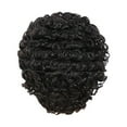 thumbnail image 2 of XIAQUJ Women's Trendy Short Curly Hair Wig Headgear Natural Color Human Hair Head Cover Wigs for Women Black, 2 of 8