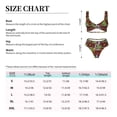 thumbnail image 4 of Kdxio Frogs and Mushrooms Print Women's 2 Piece High Waisted Wrap Spaghetti Strap Summer Swimsuit Bikini Set-Small, 4 of 7