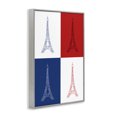 thumbnail image 3 of Stupell Industries Modern France Flag Eiffel Tower Gray Framed Giclee Art, 12 x 18, by Martina Pavlova, 3 of 8