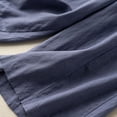 thumbnail image 3 of Capri Pants for Women 2025 Solid Color Elastic High Waist Wide Leg Casual Capris with Pockets Womens Cropped Pants, 3 of 7