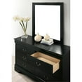 thumbnail image 4 of Furniture of America Jussy Transitional Solid Wood 6-Drawer Dresser in Black, 4 of 4