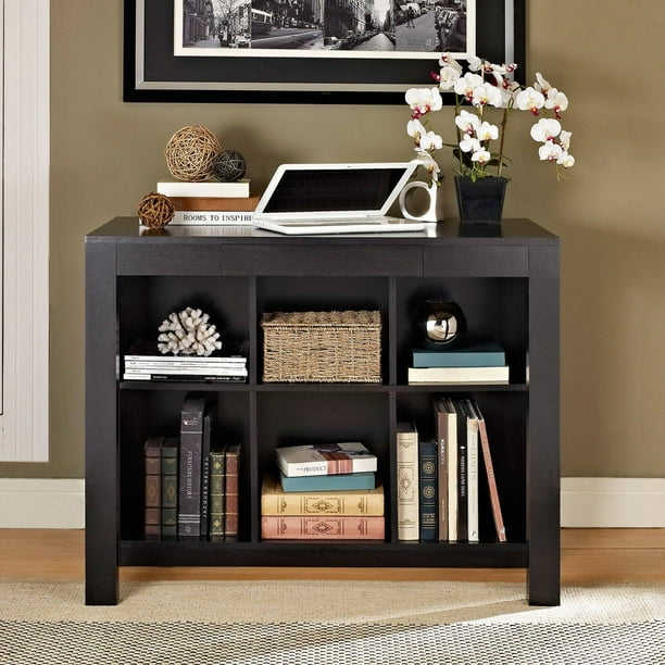 Ameriwood Home Parsons Desk with Cubbies, Black