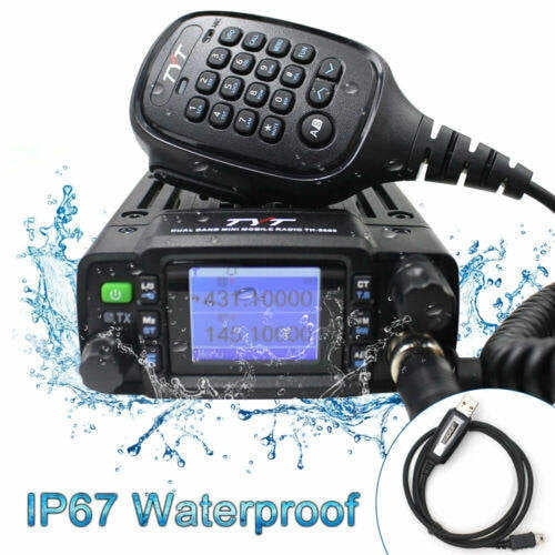TYT TH-8600 IP67 Waterproof Dual Band VHF UHF Walkie Talkie 25W Car Radio HAM Mobile
