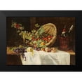 thumbnail image 2 of Trefftz, Gertrud 14x11 Black Modern Framed Museum Art Print Titled - Cherries and Gooseberries In a Basket, 2 of 5