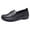 Black, variant on Women's Leather Square Toe Ballet Flats Comfortable Business Office Dress Shoes for Women Dressy and Work Business Flats