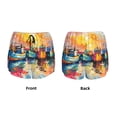 thumbnail image 5 of Lsque Colorful Fishing Boats Printed Women's Running Shorts with Liner Pockets,Elastic Quick Dry Workout Athletic Gym Yoga Shorts,Womens High Waist Shorts-Medium, 5 of 9