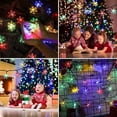 thumbnail image 4 of Solar Snowflake String Light, 16.4ft 20LED 8 Modes Waterproof Solar Powered String Fairy Lights for Patio Home Gardens Outdoor Holiday Christmas Tree Party Decorations, Multicolor, 4 of 7