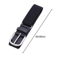 thumbnail image 4 of Yesbay Elastic Baseball Softball Belt Adjustable Length Alloy Buckle Belt Imitation Leather Belt, 4 of 8