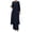 Blue, variant on Riforla Women's Two Piece Suit Fashionable and Elegant Solid Color Irregular Long Shirt Top with Wide Leg Pants Robe 2 Piece Sets for Women Black XL
