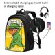 thumbnail image 2 of Balery T-Rex Playing Football Mochila con carga USB para hombre y mujer - Mochila impermeable y antirrobo para portátil con puerto USB para viajes, trabajo, estudios y universidad, 2 of 7