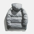 thumbnail image 4 of Vedolay Parka Jackets Coat for Men Slim Coat Trench Jacket Long Parka Overcoat Outwear Grey,L, 4 of 4