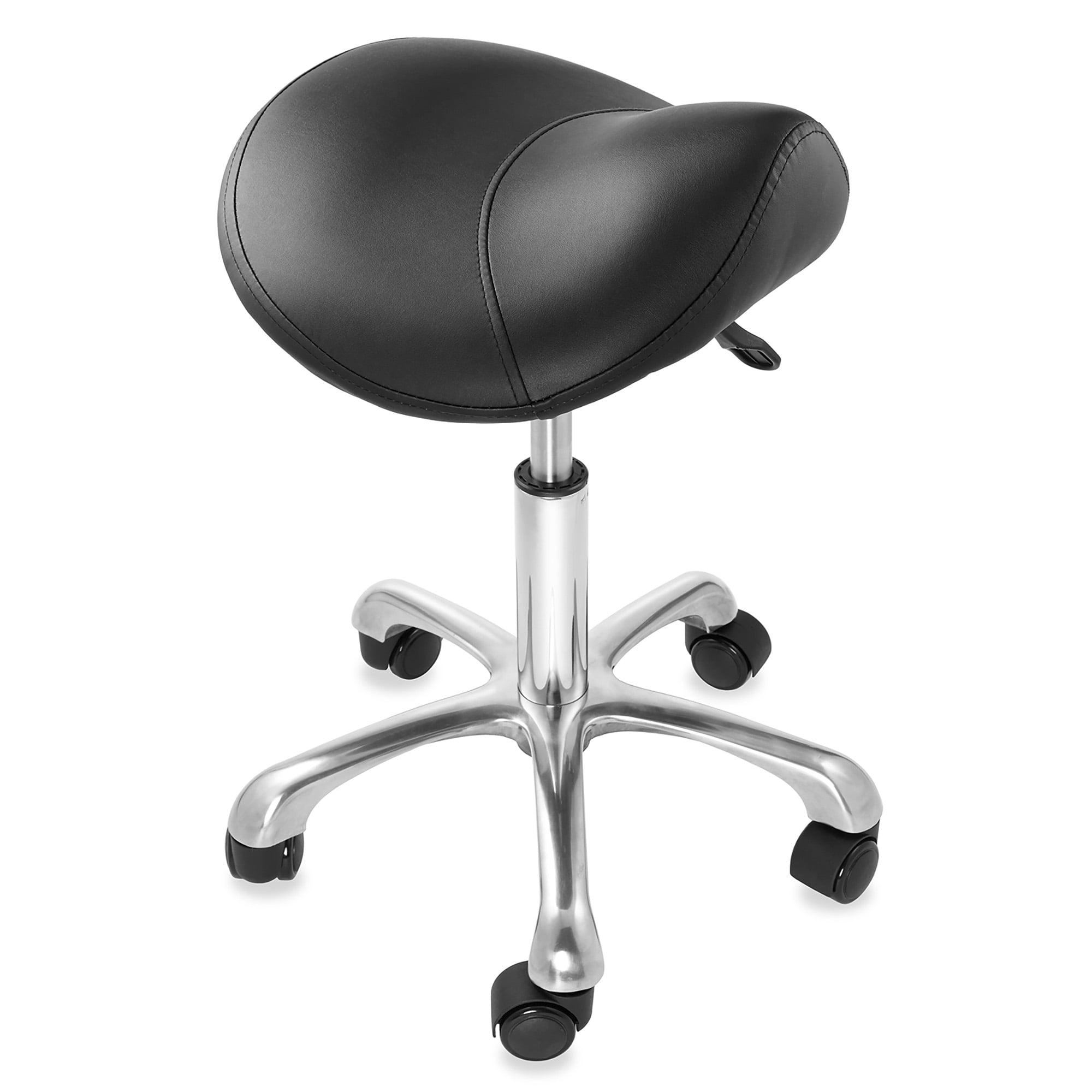 Saloniture Professional Ergonomic Saddle Stool - Adjustable Hydraulic Seat, Rolling Spa Salon 