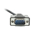 thumbnail image 2 of C&E Serial Extension Cable, Black, DB9 Male to DB9 Female, RS232, UL rated, 9 Conductor, 1:1, 6 Feet, 3 Pack, 2 of 2
