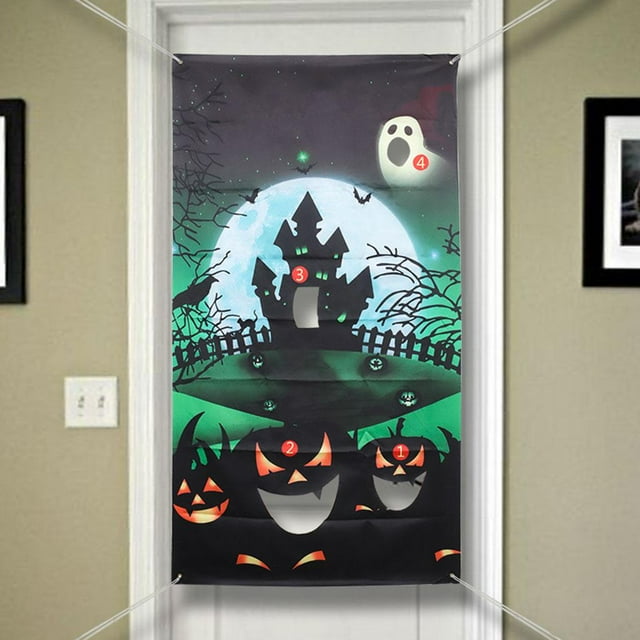 Elodie Halloween Bean Bags Toss Game Hanging Banner with 3 Bean Bags Style 1