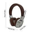 thumbnail image 3 of Over-Ear Wireless Bluetooth Headphones, Noise Cancelling, Retros Glow Design, Comfortable Wear, Long Battery Life, Foldable, Immersive Stereo Sound for Home, Travel, Outdoor Entertainment, 3 of 6