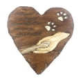 thumbnail image 4 of Piedra conmemorativa en forma de corazón, piedras de jardín, huella de pata, regalo para pérdida de perro, tumba para mascotas, lápida sepulcral para marrón, 4 of 8