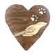 thumbnail image 4 of Piedras conmemorativas para perros en forma de corazón, regalo para pérdida de perro, tumba para mascotas resistente a la intemperie, lápida para Pati marrón, 4 of 8
