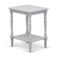 thumbnail image 2 of East West Furniture Nolan 3 Pieces Wood Queen Bedroom Set in White/Urban Gray, 2 of 8