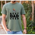 thumbnail image 2 of Best Dad Ever T-Shirt – Father and Child Walking Graphic Tee with Footprints, Heartfelt Father's Day Gift for Dad, Grandpa, or Stepdad, 2 of 7