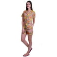thumbnail image 2 of Moomaya Ensemble de Pyjama en Coton pour Femmes, Chemise de Nuit à Col Cranté à Manches Courtes, 2 of 6