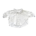 thumbnail image 1 of Kids Unisex Linen Shirts, Stylish Loose Button Down Tops for School & Outings, 6M-7Y, 1 of 8