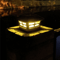 thumbnail image 3 of 4X Solar Post Cap Lights Outdoor Post Solar Lights LED Bulb Fence Post Lights for Inch Wooden Posts Warm White, 3 of 3