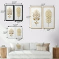thumbnail image 4 of Designart "Golden Elegance Flower of Life II" Abstract Botanicals Framed Wall Art Set Of 2 - Modern Gold Framed Wall Art Set Of 2, 4 of 6