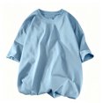 thumbnail image 4 of Aofany Plus Size T-Shirts for Men Sale Classic Men Short Sleeve T-shirt Casual Pullover Round Neck Summer Tops, 4 of 5