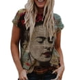 thumbnail image 1 of Camiseta Qarigey OFSAS-00881 L Pintura Al Óleo Cuello Redondo Divertida, 1 of 5