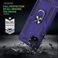 thumbnail image 5 of Compatible for Google Pixel 4 XL Case with HD Screen Protector, Military-Grade Shockproof Protective Phone Case with Magnetic Kickstand Ring for Google Pixel 4 XL Purple, 5 of 9